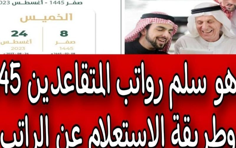 طريقة الاستعلام عن راتب المتقاعدين في السعودية لشهر يناير 2024