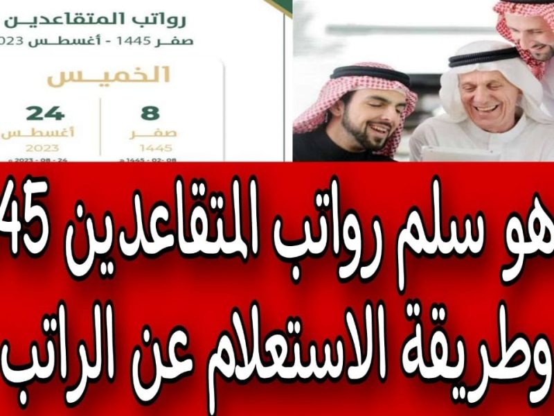 طريقة الاستعلام عن راتب المتقاعدين في السعودية لشهر يناير 2024