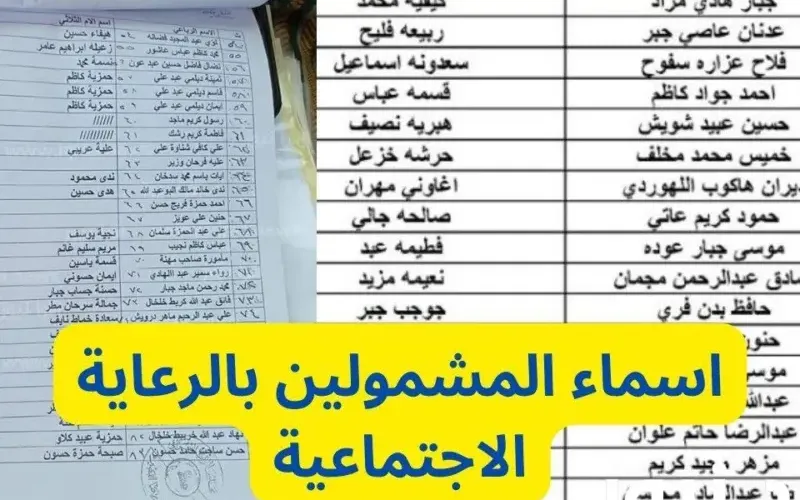 أسماء المشمولين بالرعاية الاجتماعية الوجبة الأخيرة 2024 منصة مظلتي الوجبة السابعة والشروط المطلوبة