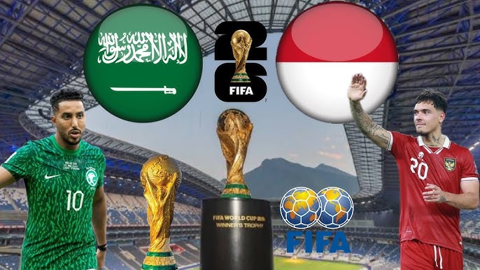 موعد مباراة السعودية ضد إندونيسيا في تصفيات كأس العالم 2026 والقنوات الناقلة