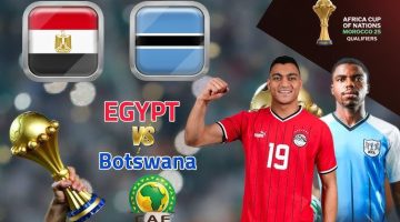 موعد مباراة بوتسوانا ضد مصر في تصفيات كأس الأمم الإفريقية والقنوات الناقلة