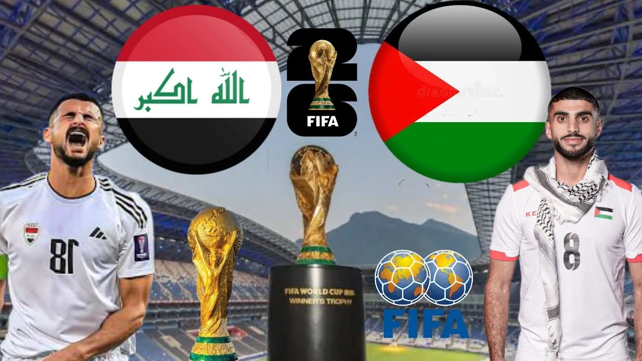 موعد مباراة العراق ضد فلسطين في تصفيات كأس العالم آسيا والقنوات الناقلة